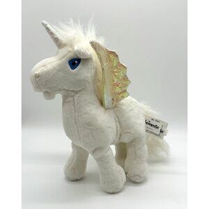 Neopets Uni Unicorn Pegasus Alicorn White and Iridescent 2003 11”